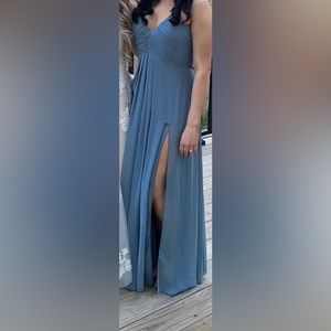 Morilee Braidsmaid Dress - dusty blue